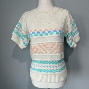 Sakura Sport Cream Knit Sweater